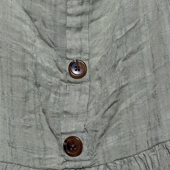 Torrid Olive Button-Down Mini Dress - Picture 3 of 8